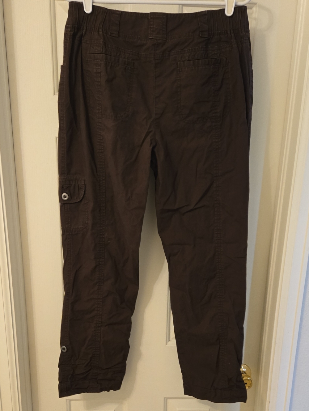 Chico's Women's Brown Roll Up Cargo Pants